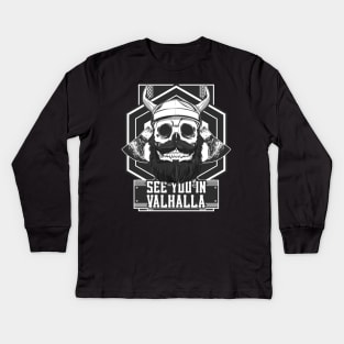 Valhalla Tshirt See You In Valhalla Kids Long Sleeve T-Shirt